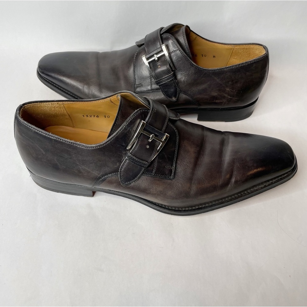 Magnanni Marco Single Monk Strap Dress Shoes Size 10